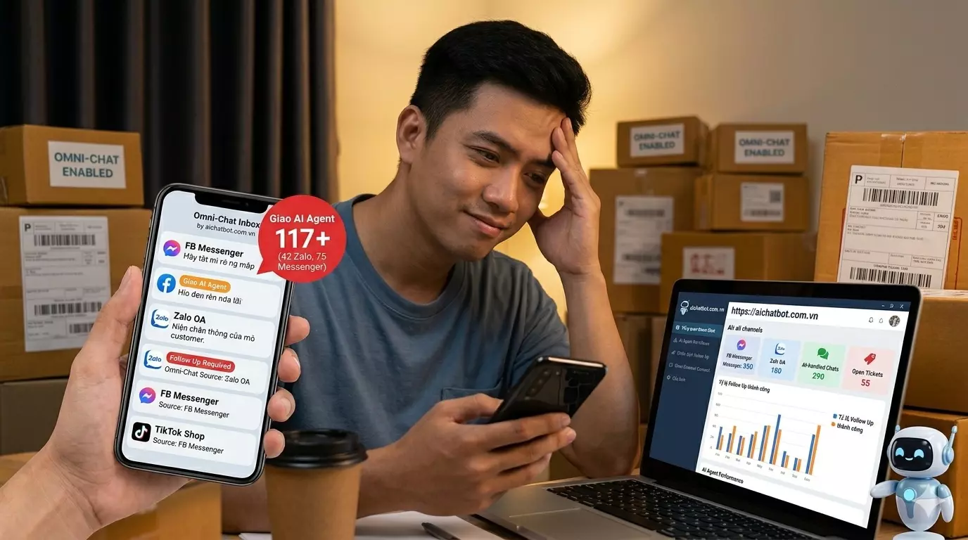 Nỗi Đau Kinh Doanh Online: “Đơn Đi Ầm Ầm, Cuối Tháng Âm Tiền” & Lời Giải Từ AI Agent