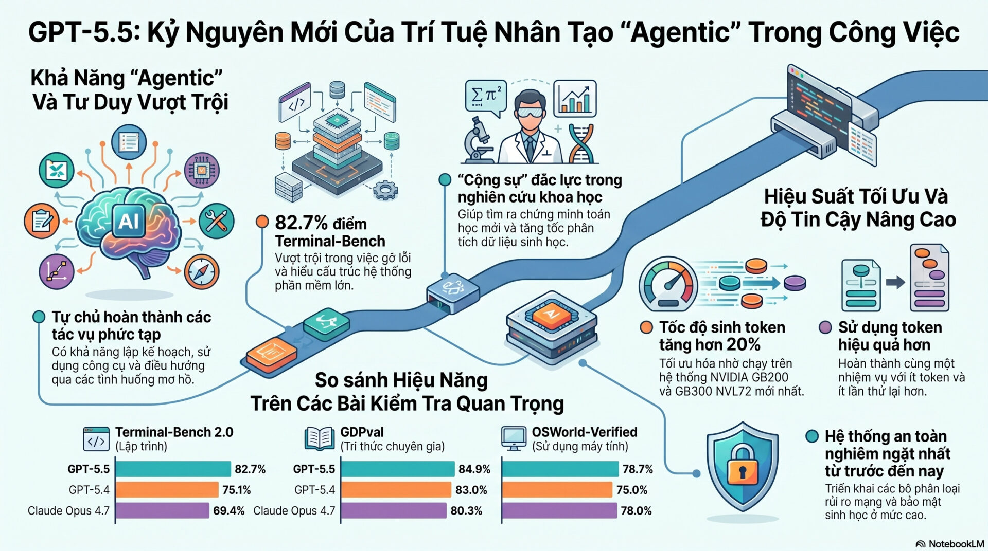 GPT-5.5 Chính Thức Ra Mắt: Kỷ Nguyên Mới Của Trí Tuệ Tác Nhân (Agentic AI) Và Cuộc Cách Mạng Hiệu Suất